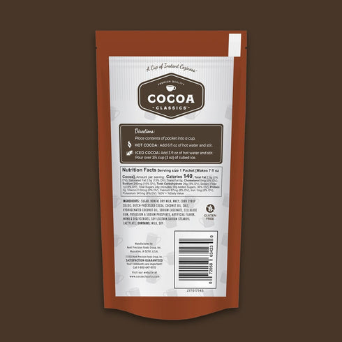1.25oz Packets (Pack 36) Cocoa Classics Chocolate Supreme Cocoa Mix, Hot Chocolate, Made with Nonfat Milk, Just Add Hot