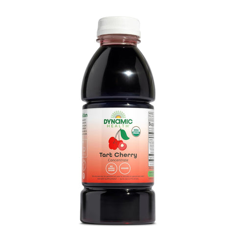 Dynamic Health Organic Tart Cherry Juice, Unsweetened 100% Juice Concentrate, Antioxidants Supplement,