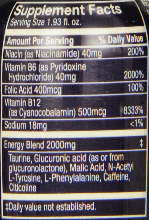 5 Pack Hour Energy Extra Strength Variety