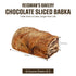 1 lb, Pack 1 Reisman's Bakery Chocolate Babka Cake, Fresh Dessert, Nut-Free and Dairy-Free Chocolate Cake, OU