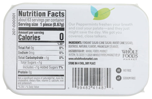 365 1.5 by Whole Foods Market, Peppermints, Ounce