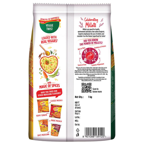 Saffola 1 Masala Oats Veggie Twist Kg