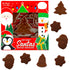 1.41 Oz (12-Pack) Fruidles Christmas Santas Mini Milk Chocolates Snack, Holiday Treats, Kosher Certified Dairy
