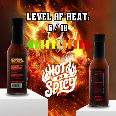 7 5 oz Hellfire Pure Hell Hot Sauce, Pepper Blend, Gourmet, Multi Award-Winning, Amazingly Hot and Flavorful Sauce