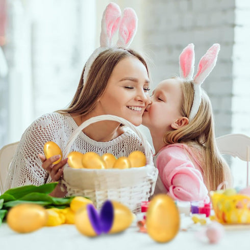 inheming 6 PCS Gold Eggs, Empty Plastic Easter Eggs, Fillable Eggs for Candy, Chocolate, Money and Stuff, Easter Egg