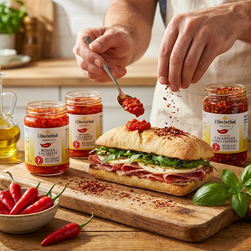 9.8 oz (280 Packed Crushed Calabrian Chili Peppers Paste, g) Spread, Chopped, Grown and in Calabria Italy, Authentic