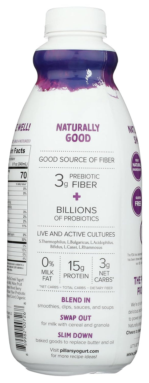 PILLARS 32 Mixed Berry Drinkable Greek Yogurt, FZ