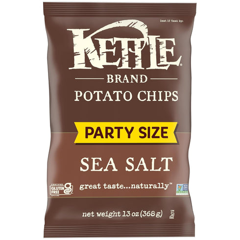 13 Oz Kettle Brand Potato Chips, Sea Salt Kettle Chips, Party Size