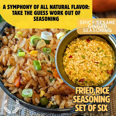 GLP-1 Set Fried Rice Seasoning Collection | Gourmet Spice Blends | Non GMO, No MSG | Made In USA | Small Batch, Hand