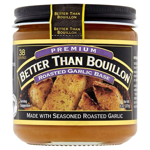 Better Than Bouillon Premium Roasted Garlic Base, Made with Seasoned Roasted Garlic,