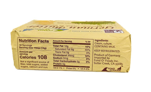 Generic 8.8 oz (Pack 2) Allgau Gressfed German Butter