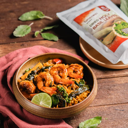 NESAR FOOD 20 (0.71 oz Pack 1) Premium Thai Holy Basil Leaves, Dried, Essential Thai Herbs and Spices ingredient