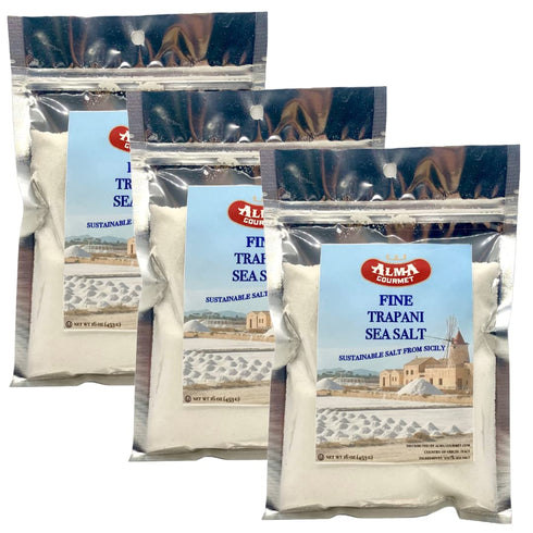 Sea Salt Fine from Trapani, Sicily | Alma Gourmet | All Natural,