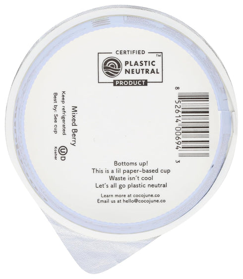 Cocojune 4 , Yogurt Coconut Cultures Mixed Berry Organic, Ounce