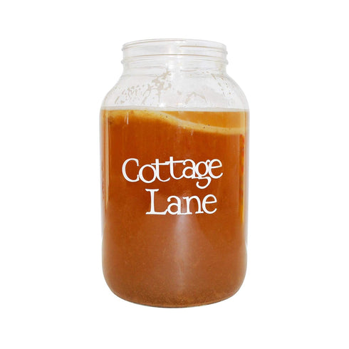 Generic Raw Apple Cider Vinegar Starter Kit with Extra Large Mother Culture Makes a Gallon of Quality ACV at Home