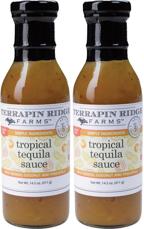 Terrapin Ridge Farms Tropical Tequila Sauce with Coconut Mango Pineapple 14.5 Fl