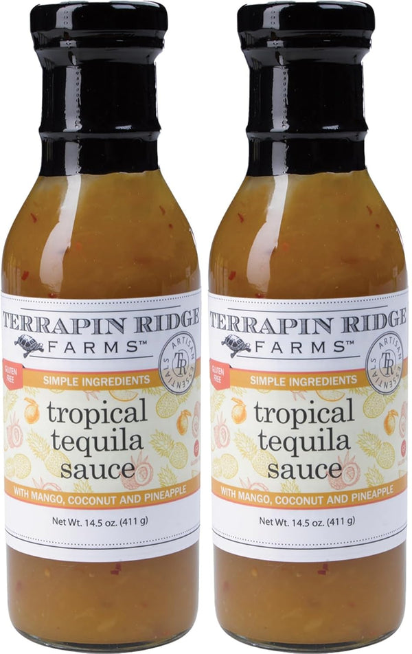 Terrapin Ridge Farms Tropical Tequila Sauce with Coconut Mango Pineapple 14.5 Fl