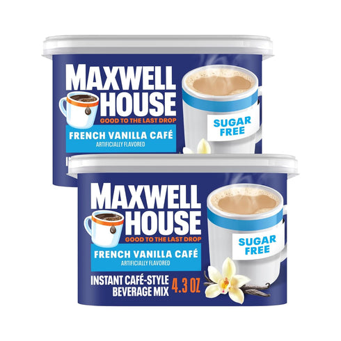 Maxwell House International Sugar-Free French Vanilla Instant Coffee Beverage Mix, 4.3 oz.