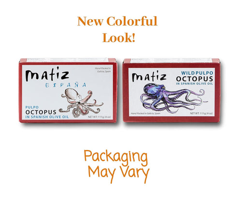 Matiz Pulpo Spanish Octopus in Olive Oil, Wild-Caught, 4.0 Oz