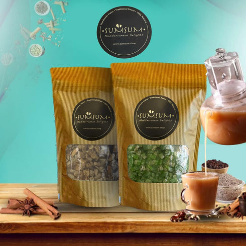 SUMSUM 2-Flavor Pack (5.5oz 2) Fruit Infusion Tea Variety x | Passion Fruit & Ice Mango | Vegan | Kosher Certified |