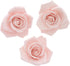 3 Inch 3 Count Global Sugar Art Peace Rose Sugar Cake Flowers, Pink Wired, by Chef Alan Tetreault