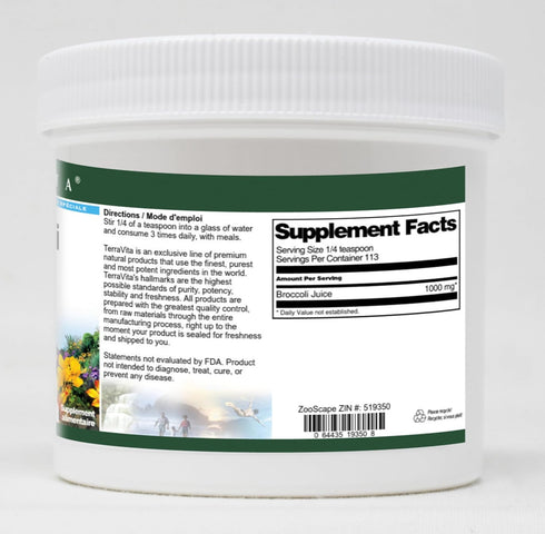 Terravita (4 oz, 519350) Broccoli Juice Powder ZIN: