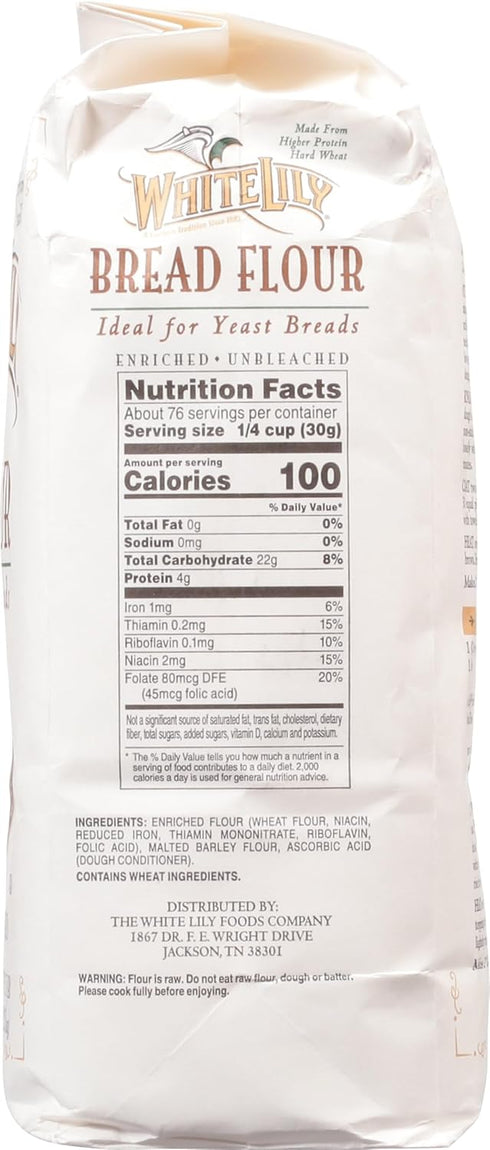White Lily 5 lb (Pack 2) Bread Flour, Bag