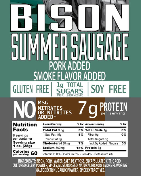 Summer Summer Set, Set PEARSON RANCH Wild Game Sausage Sampler - Elk, Bison, Venison, Sausage Gift Exotic Meat Gift