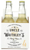 Uncle Waithley's, Ginger Beer, 4pk, 12 Fl Oz