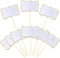 56 PCS White Cheese Markers - Cake Topper Toothpick Flags for Charcuterie Board, Buffet Labels, Appetizer Signs,