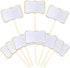 56 PCS White Cheese Markers - Cake Topper Toothpick Flags for Charcuterie Board, Buffet Labels, Appetizer Signs,