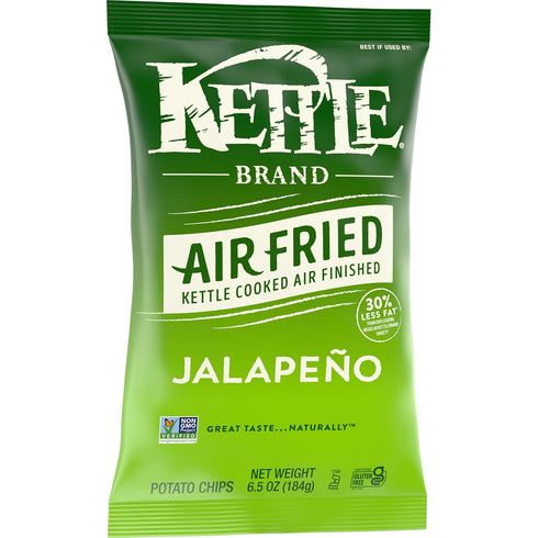 6.5 Oz Kettle Brand Potato Chips, Air Fried Jalapeo Kettle Chips, Bag