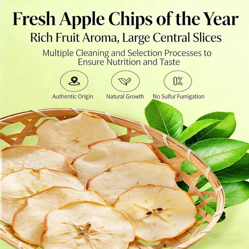 4 Oz Cadetian Dried Apple Slices, Apple Slices, Dried Apples for Cocktails Baking, Halloween fruit snacks, Christmas