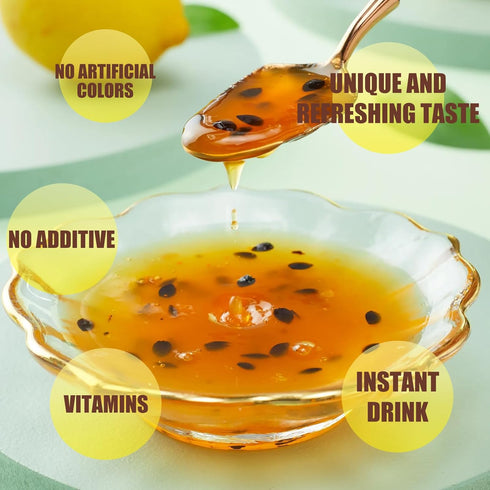 APEXY 35.27oz (1kg). Authentic Korean Honey Passion Fruit Tea, Passionfruit Puree , Just Add Hot Water, Gourment Blend