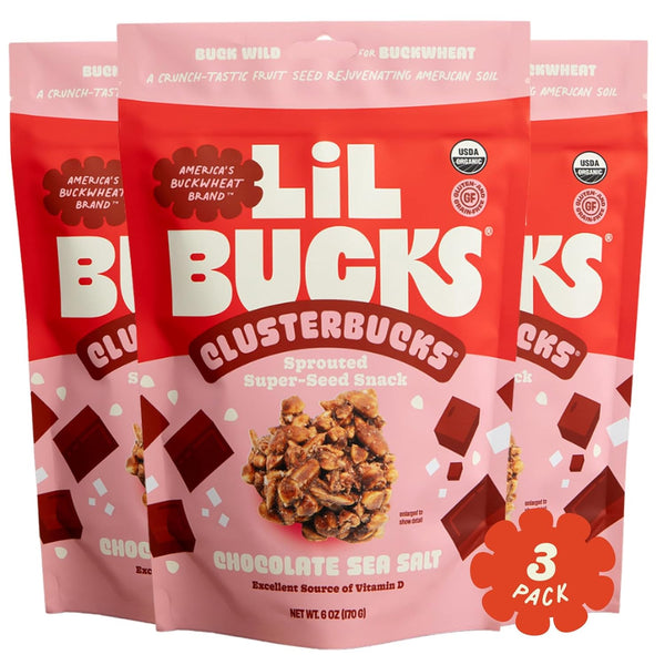 Clusterbucks Superfood Clusters Grain-Free, Keto-Friendly Granola with Regeneratively Grown Sprouted Buckwheat Gluten-Free,