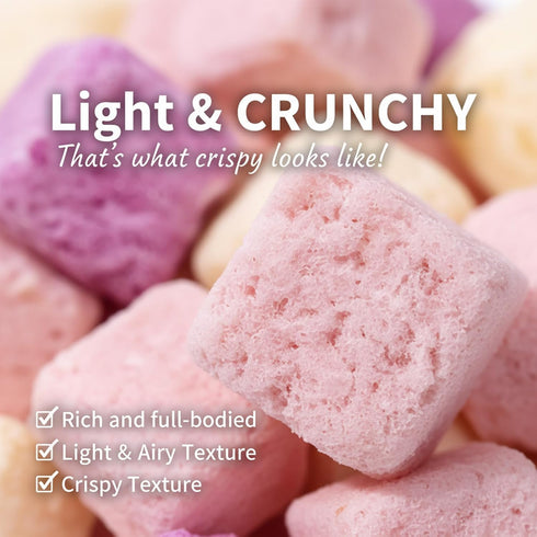 DYBOEDYO 5.3 oz, Pack,Yogurt Freeze Dried Yogurt Chunks Freeze Dried Ice Cream, Crispy Skin Mixed with Fruit Flavors