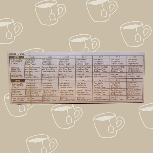 14 42 HYLEYS Day Weight Loss Tea Tea Bags Garcinia Cambogia, Matcha Green Tea, Senna & Natural Flavors Supports Weight