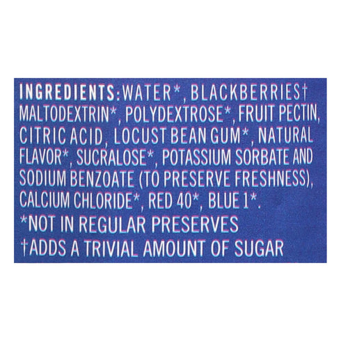 Polaner 13.5 Sugar Free with Fiber, Seedless Blackberry Preserves, Ounce