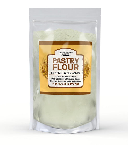Unpretentious Pastry Flour, Non-GMO, Great For Flaky Pastries, Pies, Muffins, Biscuits (2