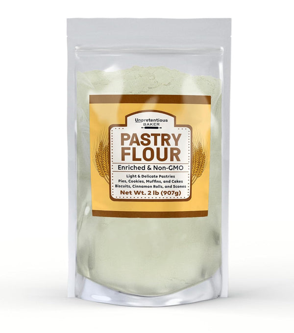 Unpretentious Pastry Flour, Non-GMO, Great For Flaky Pastries, Pies, Muffins, Biscuits (2