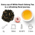 HANFANGLING White Peach Oolong Tea, Refreshing, Caffeine Alternative, Fresh Sweetness of White Peach and Aromatic Taste