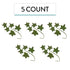 5 5 Global Sugar Art Ivy Leaf Sugar Cake Flowers Spray, Green with Red Tips, Sprays of leaves by Chef Alan Tetreault