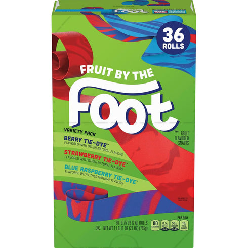 36 27 oz Betty Crocker Fruit By The Foot Strawberry/Berry Tie-Dye/Color By The Foot, ct