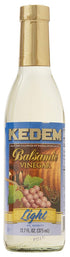 kedem Light White Balsamic Vinegar 12.7oz, Low Calorie, Sodium Free, Perfect for Dressings,