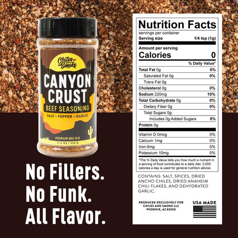3 270326g Chiles and Smoke BBQ Seasoning Trio Sedona Sand, Canyon Crust & Scorching Sun | All Natural Rubs for Chicken