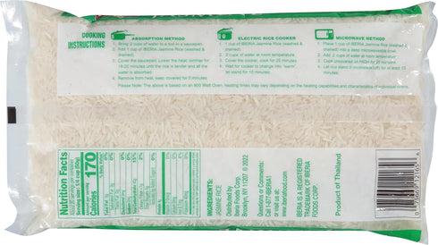 2 Iberia Jasmine Long Grain Fragrant Rice, Pound
