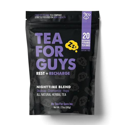 Tea For Guys Inc. Tea For Guys: Nighttime Blend Strong Herbal Night Blend for Calm, Reset,