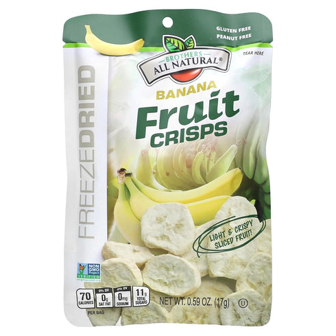 2 Oz (Pack 12), 100% Brothers All Natural Freeze Dried Fruit Crisps, Chiquita Banana, of Made with Fruit, Gluten Free