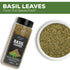 5.30 oz Fresh Finest Basil Leaves Spice Dried Sweet Basil for Cooking, Non-GMO, Gluten-Free