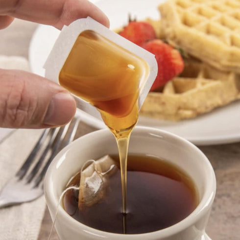 Vallary 0.5 oz Packs 40 Count Honey Portion Cups Individual Bulk Pure Natural Honey for Tea, Coffee, Snacks, Breakfast